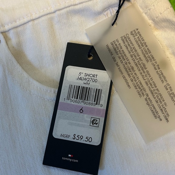 Women's White and Blue Denim Shorts two pair size 6 NWT - Picture 8 of 10